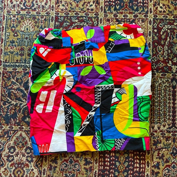 🌈 Lovely Vintage artistic mini skirt - Picture 1 of 6